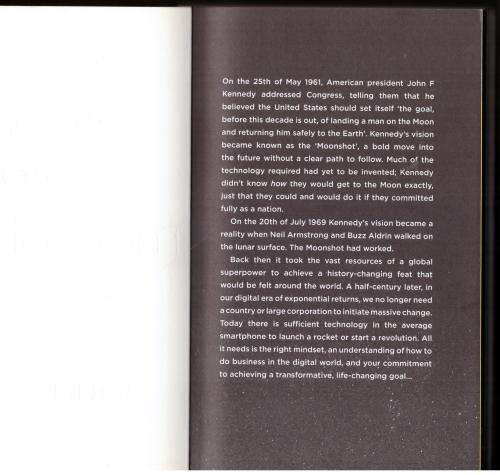 What`s Your Moonshot? --  John Sanei