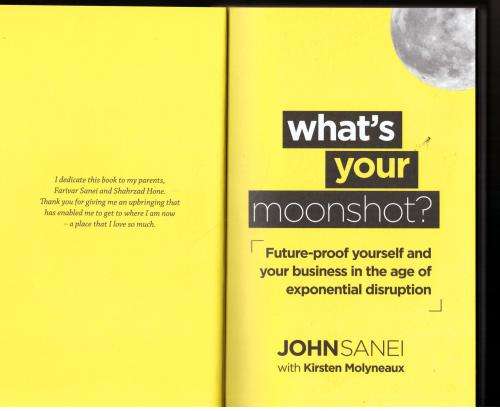 What`s Your Moonshot? --  John Sanei
