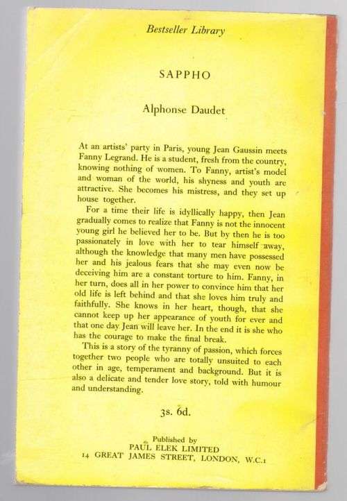 Sappho -- Alphonse Daudet