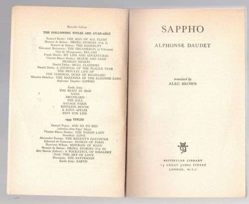 Sappho -- Alphonse Daudet