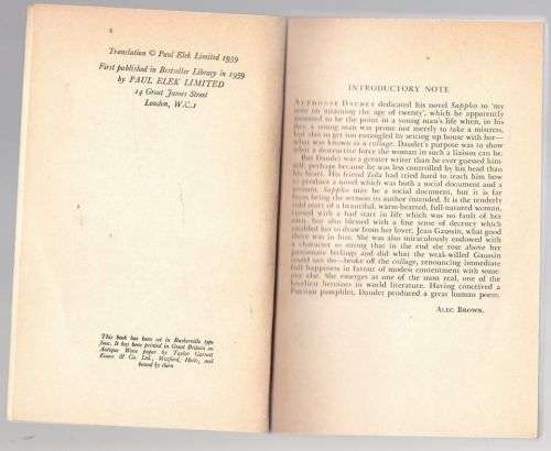 Sappho -- Alphonse Daudet