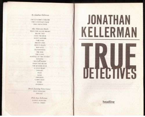 True Detectives -- Jonathan Kellerman