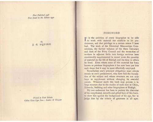 Sir Walter Raleigh  -- Milton Waldman