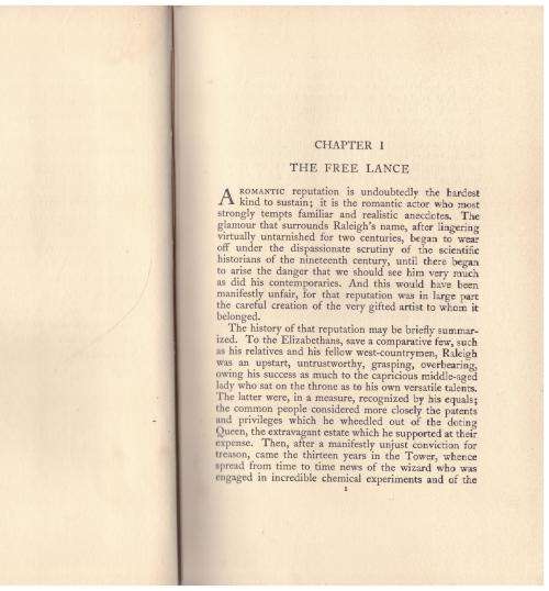 Sir Walter Raleigh  -- Milton Waldman