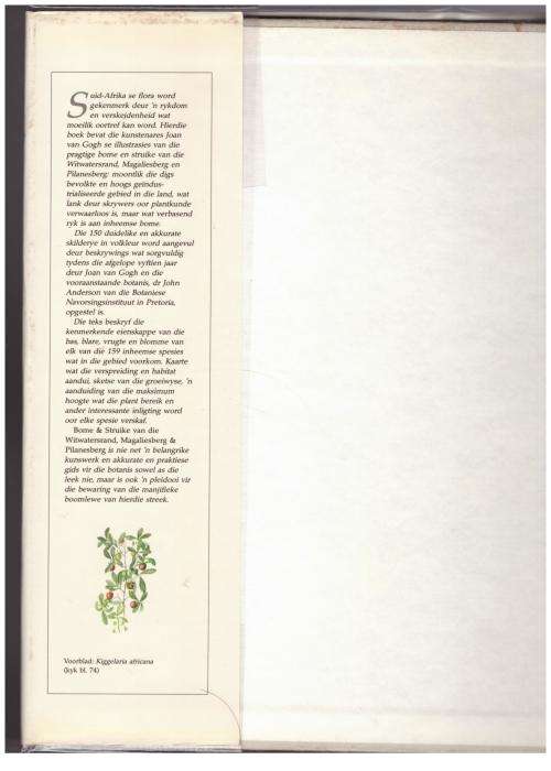 Bome en Struike Van die Witwatersrand , Magaliesberg & Pilanesberg  --  Joan Van Gogh, John Anderson