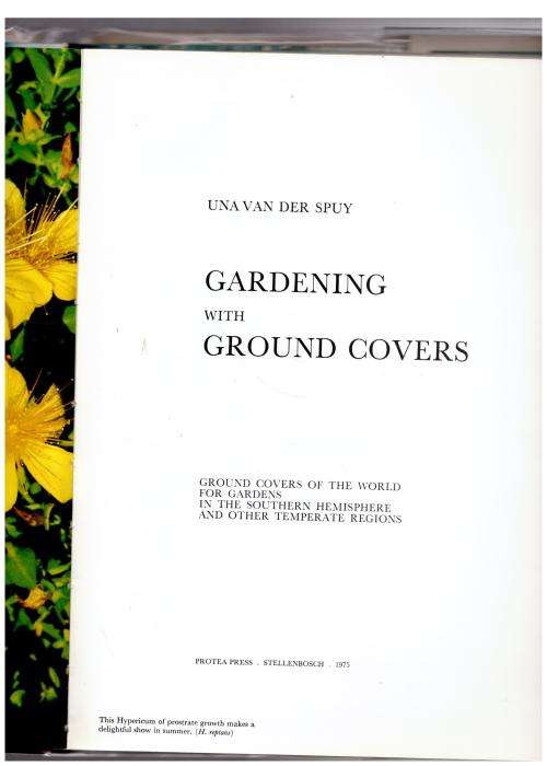 Gardening with Ground Covers  --  Una Van der Spuy