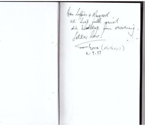 Deur Die Oog Van `n Naald --  Mathews Phosa *GETEKEN*