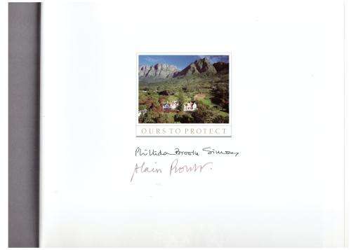 Groote Schuur: Great Granary to Stately Home  --  Phillida Brooke Simons, Alain Proust *SIGNED*