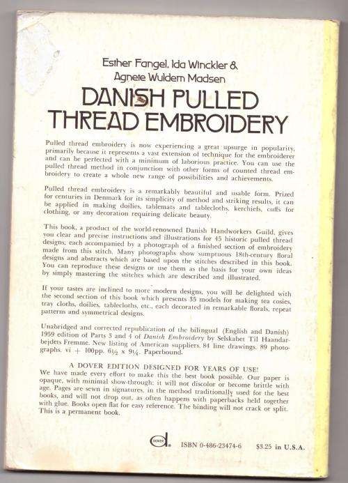 Danish Pulled Thread Embroidery: With English and Danish Text --  Esther Fangel, Ida Winckler