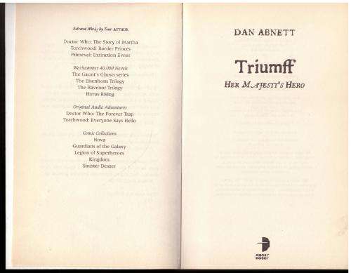 Triumff: Her Majesty`s Hero -- Dan Abnett