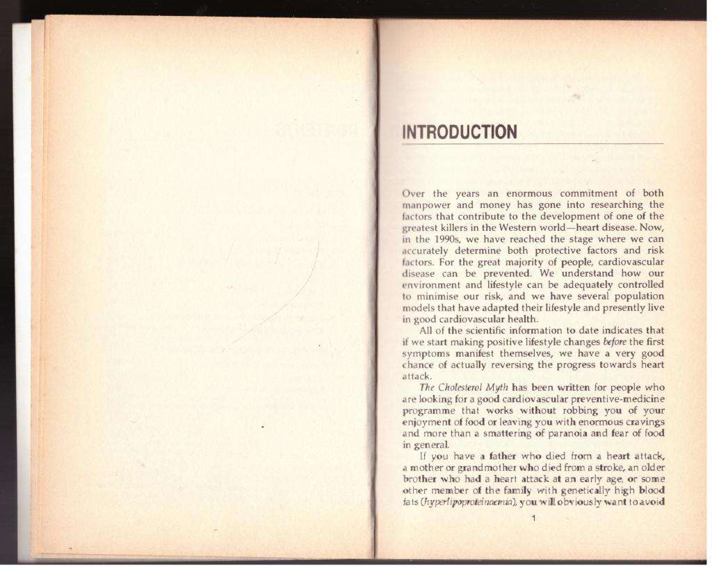 The Cholesterol Myth: The New Healthy Heart Programme -- Robert Buist