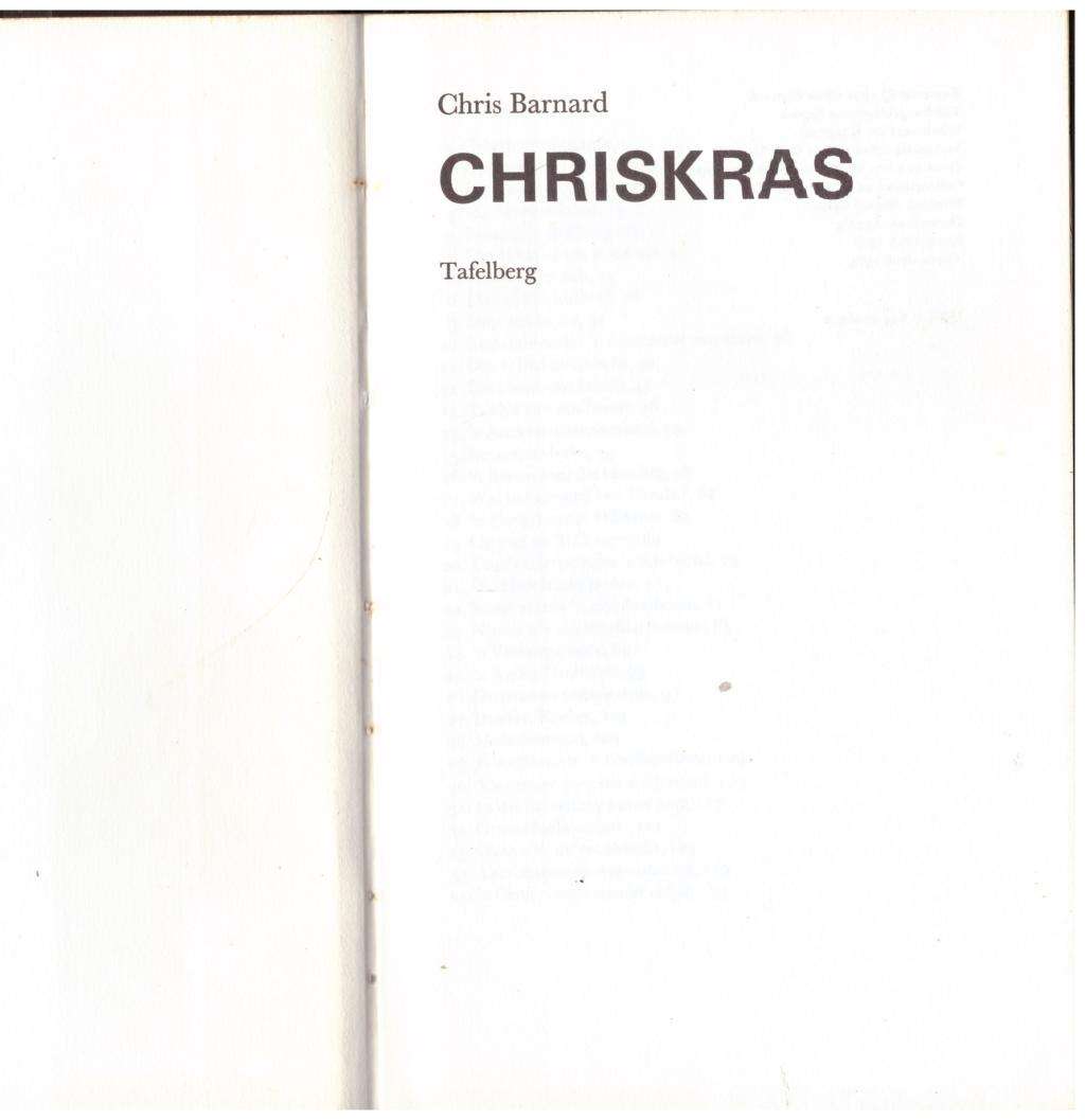 Chriskras -- Chris Barnard
