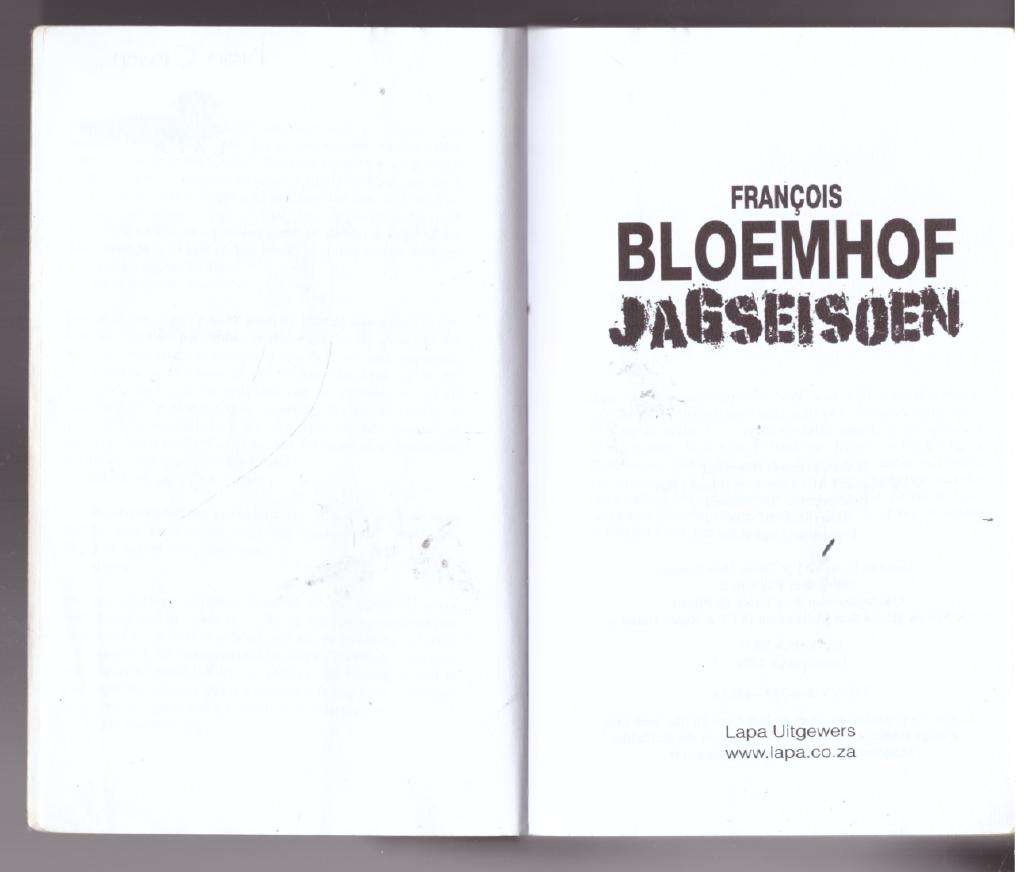 Jagseisoen  --  Francois Bloemhof