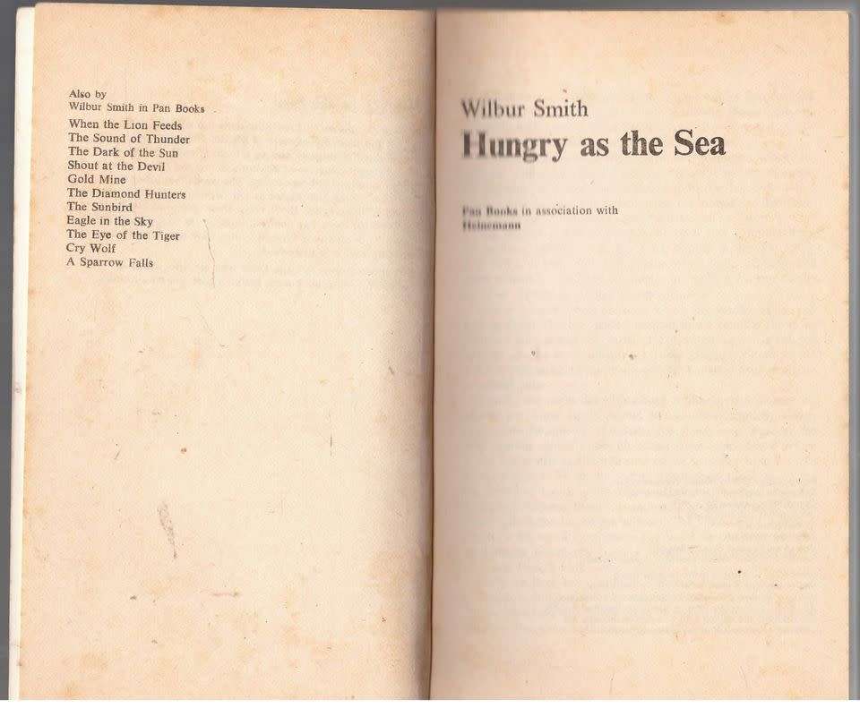 Hungry as the Sea -- Wilbur Smith
