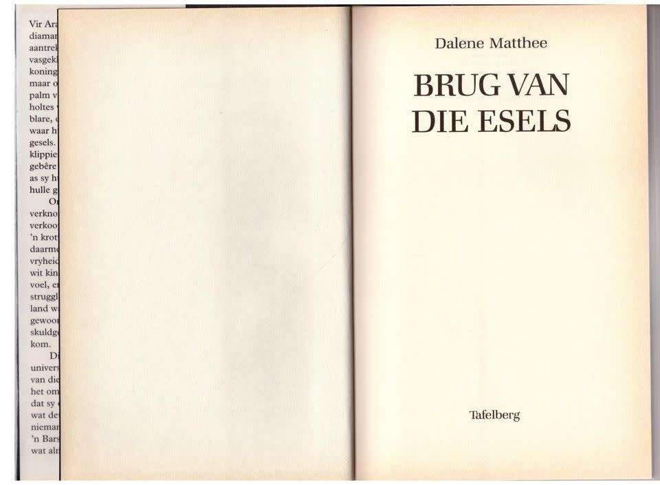 Brug Van Die Esels -- Dalene Matthee