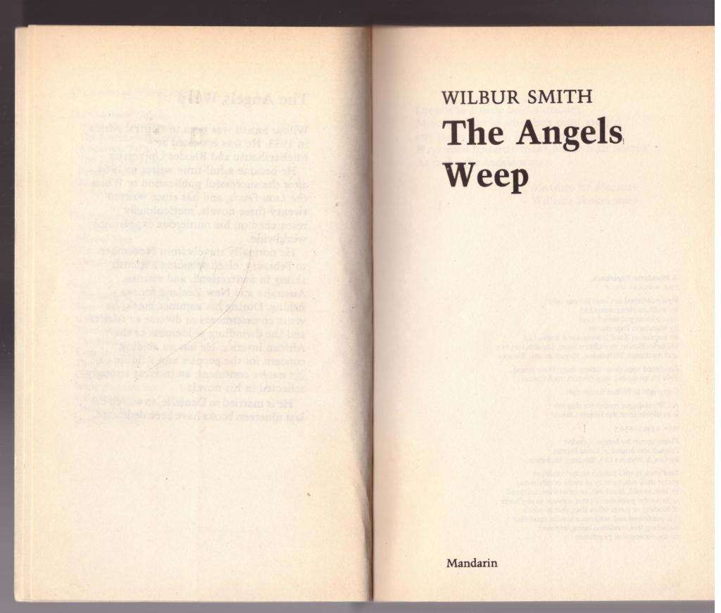 The Angels Weep (A Ballantyne Novel, 3) -- Wilbur Smith