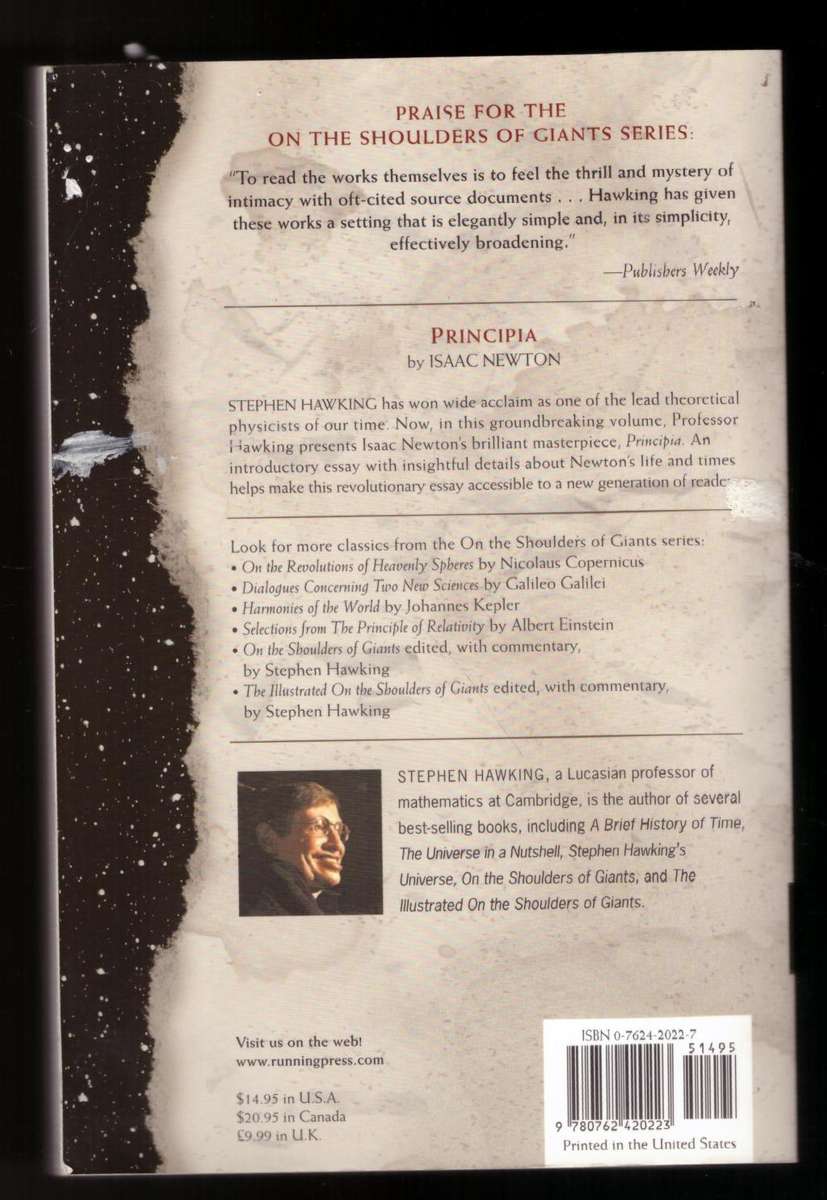 Principia (On The Shoulders Of Giants series)  --  Sir Isaac Newton