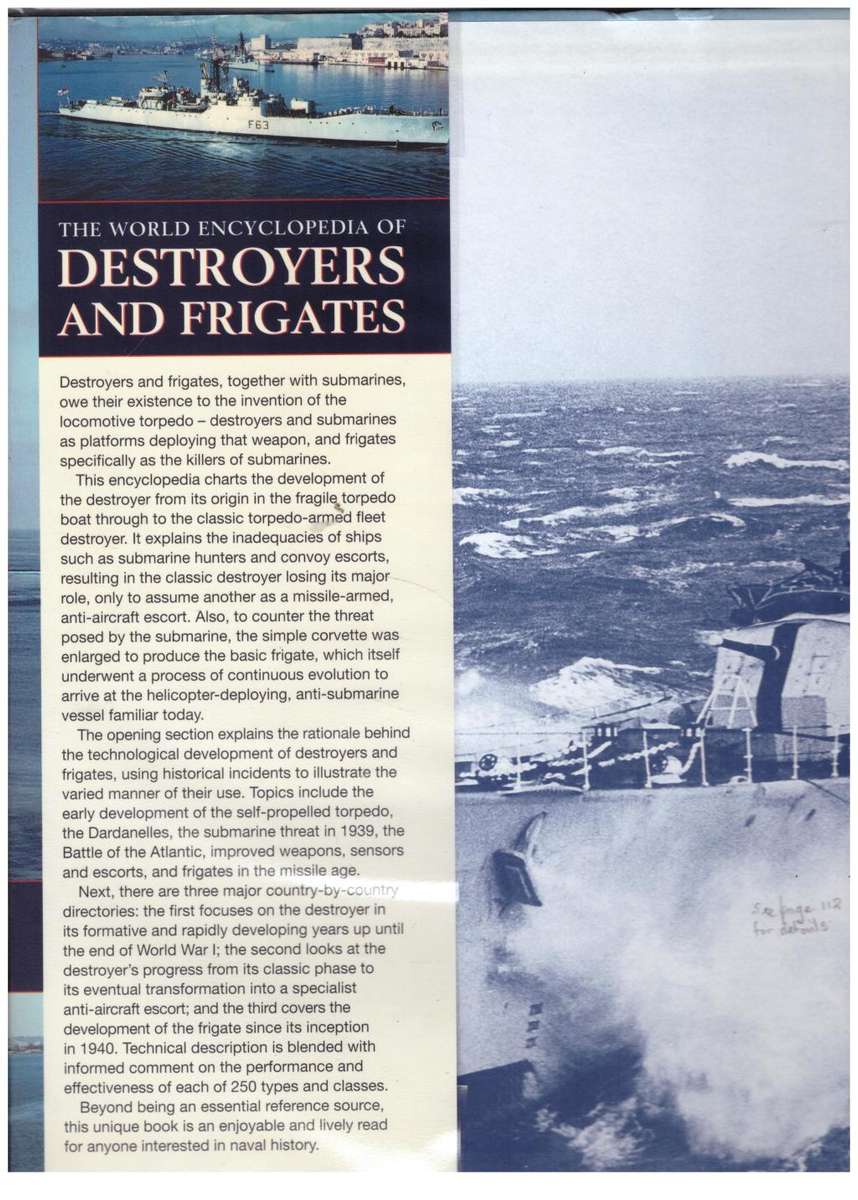 The World Encyclopedia of Destroyers and Frigates  --  Bernard Ireland
