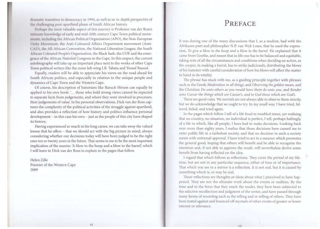 A Blow to the Hoop: The Story of My Life and Times -- Dick Van Der Ross **SIGNED**