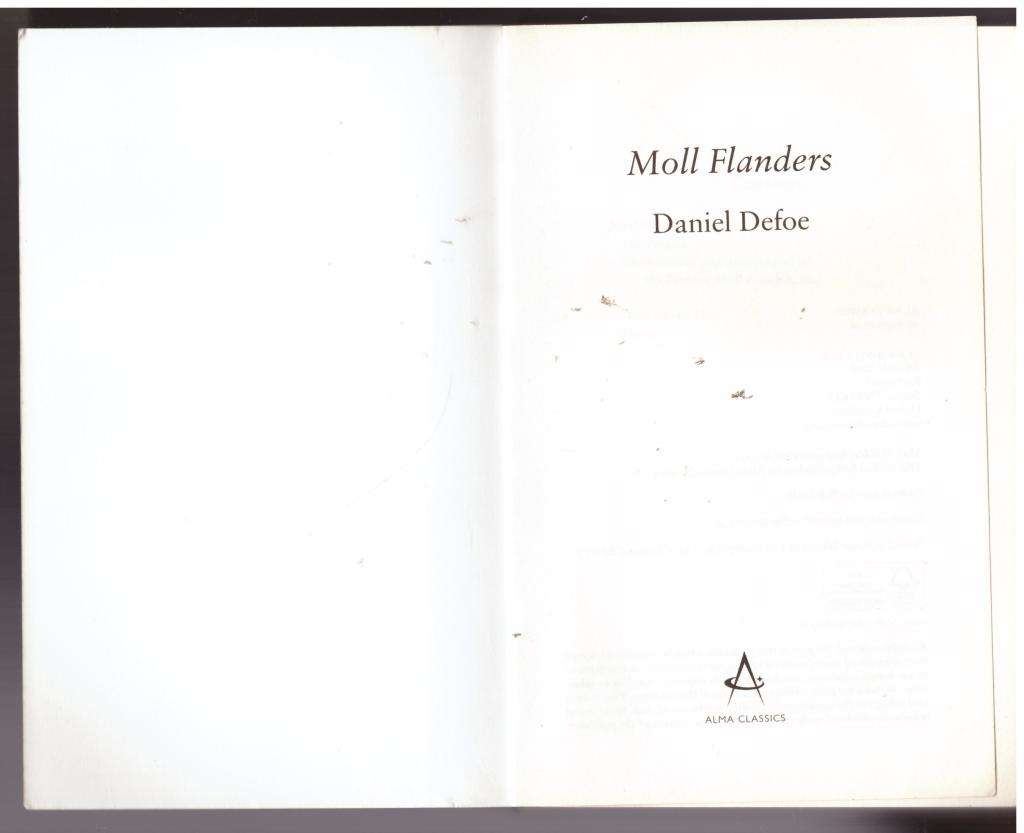 Moll Flanders -- Daniel Defoe