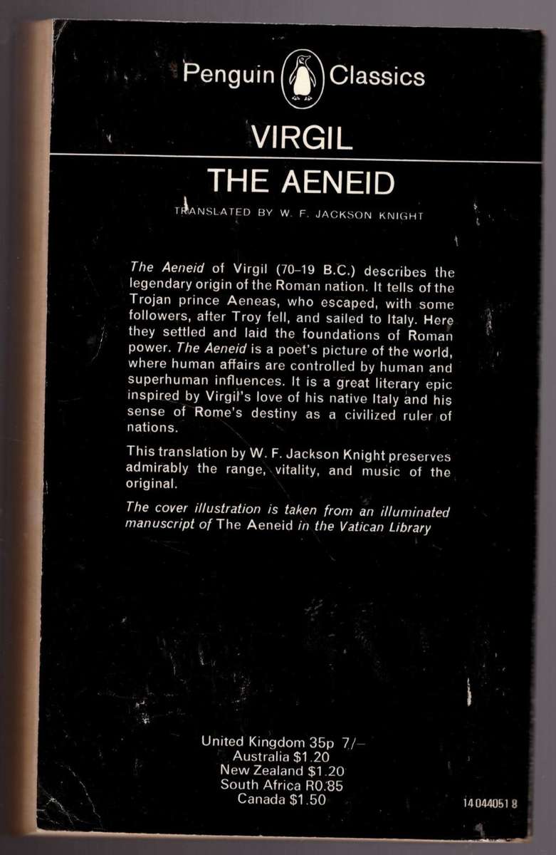 The Aeneid  --  Virgil