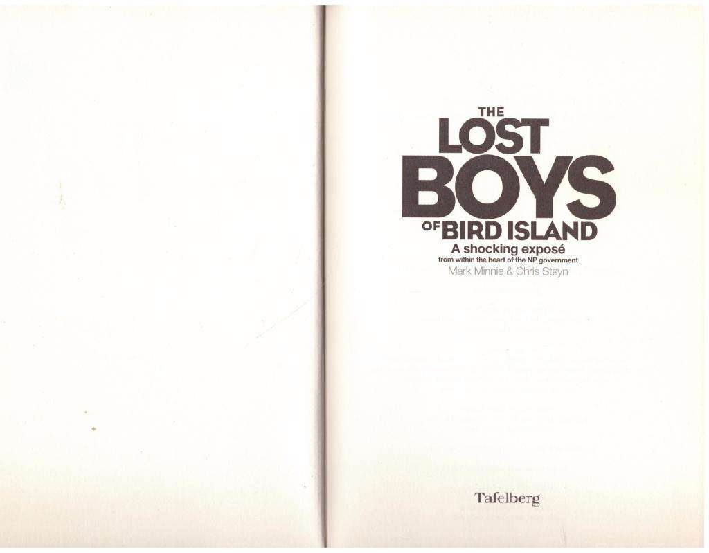 The Lost Boys of Bird Island -- Mark Minnie, Chris Steyn