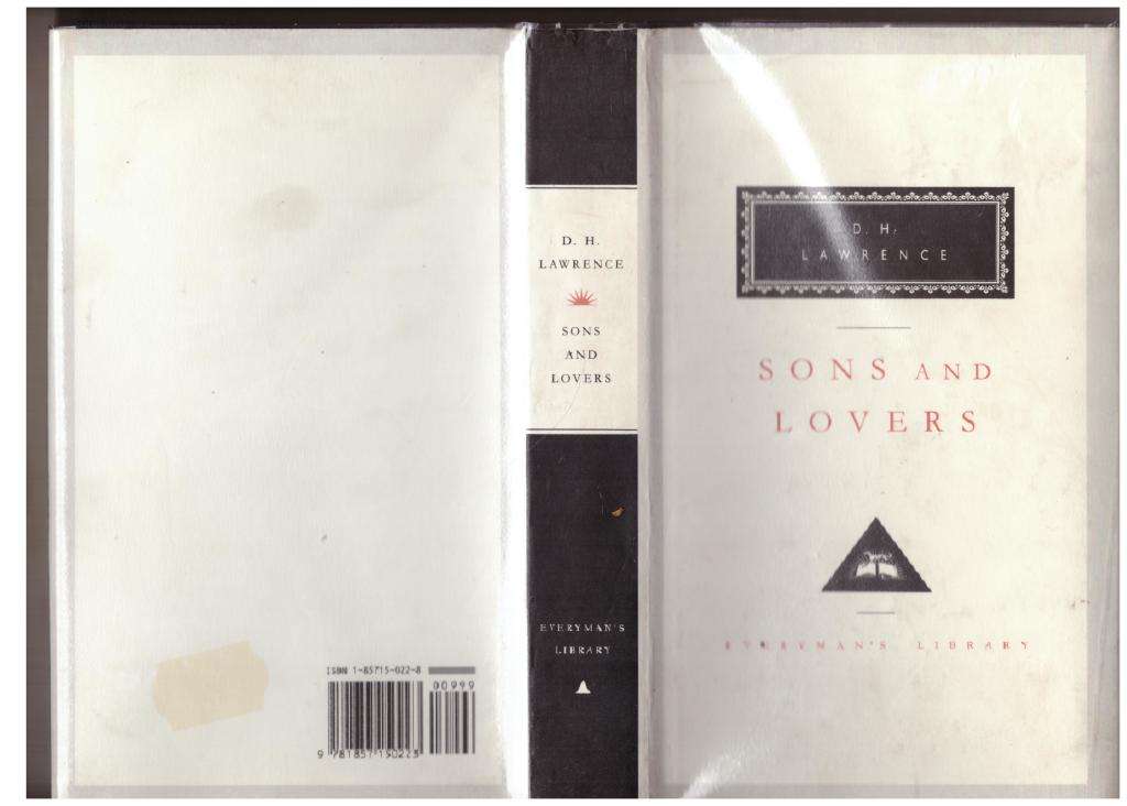 Sons and Lovers -- D. H. Lawrence