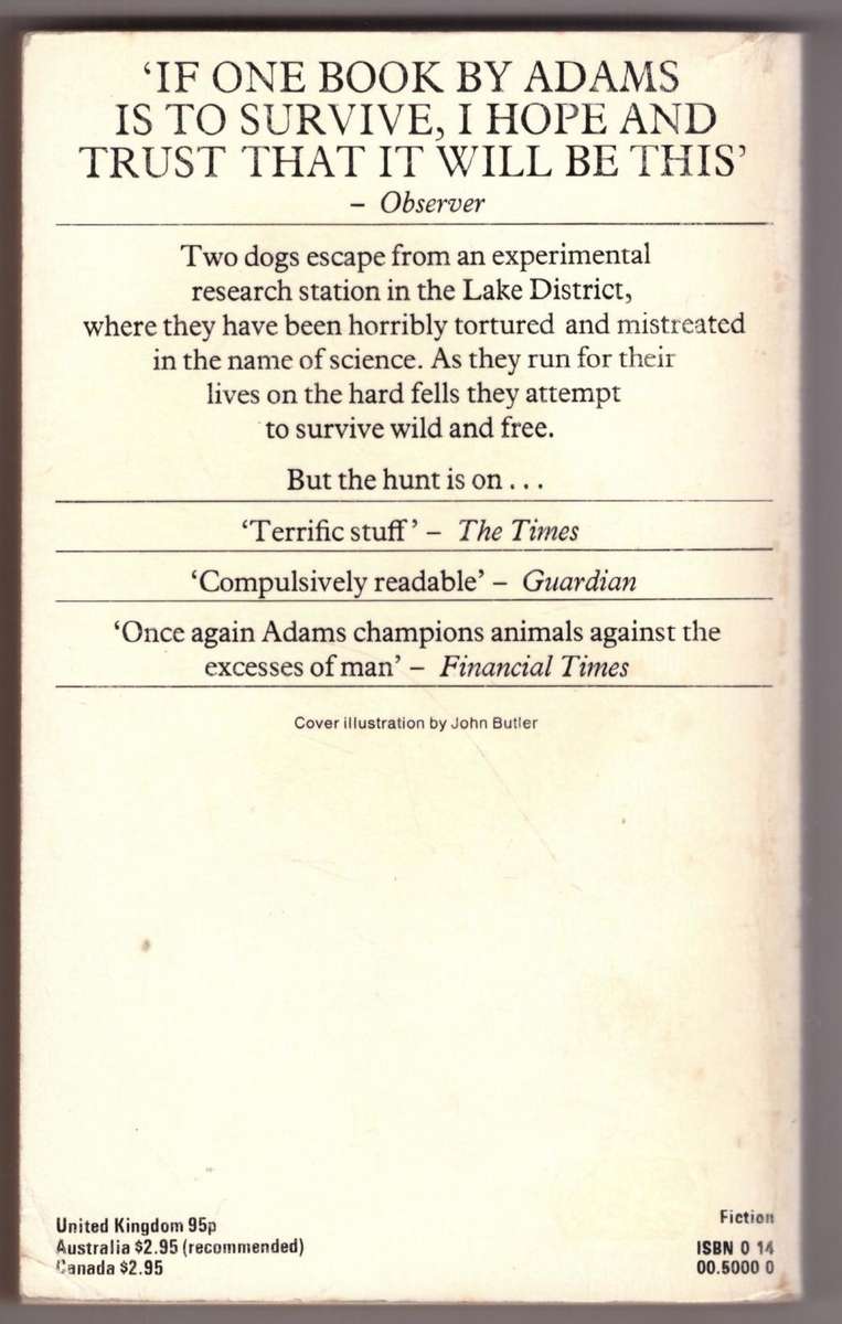 The Plague Dogs  --  Richard Adams