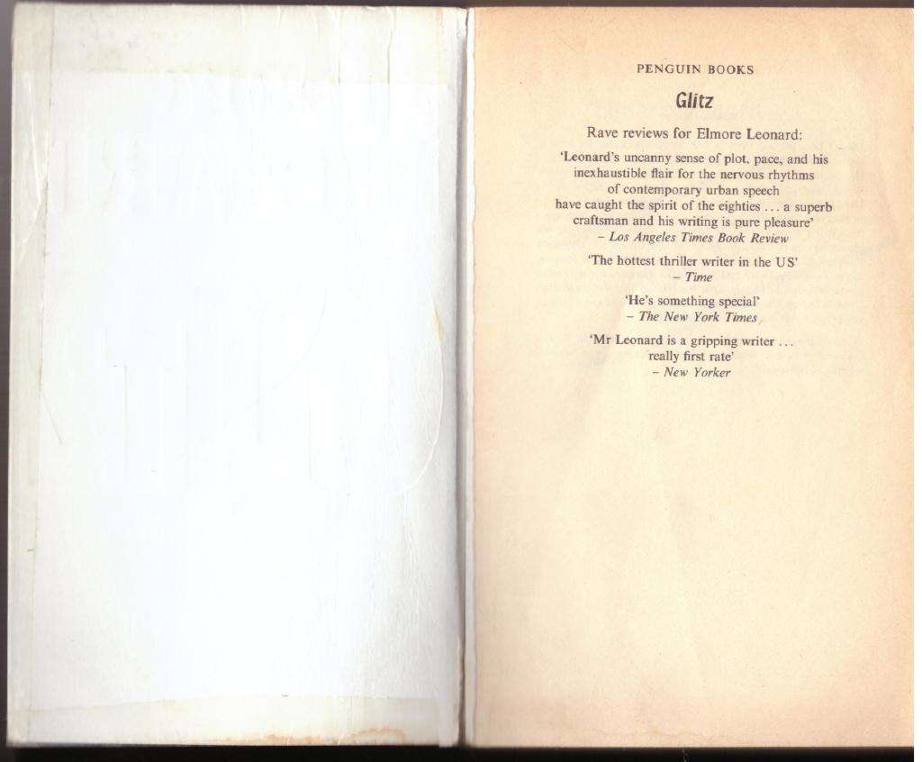 Glitz -- Elmore Leonard