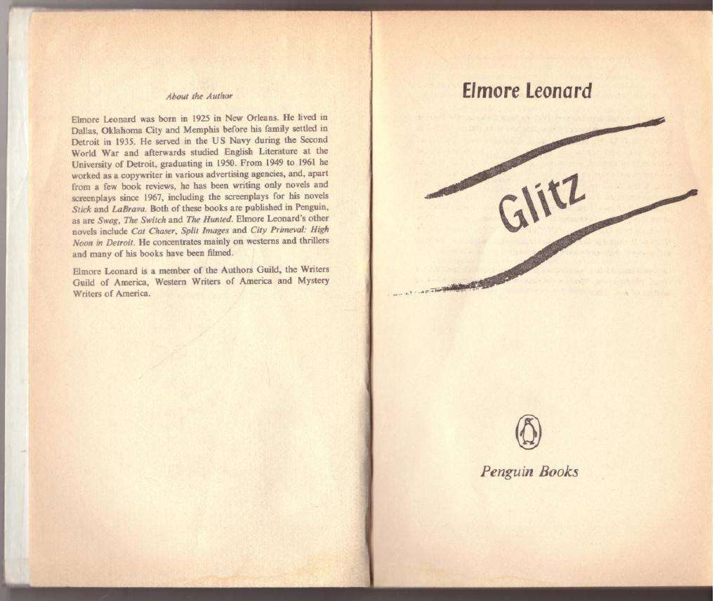Glitz -- Elmore Leonard