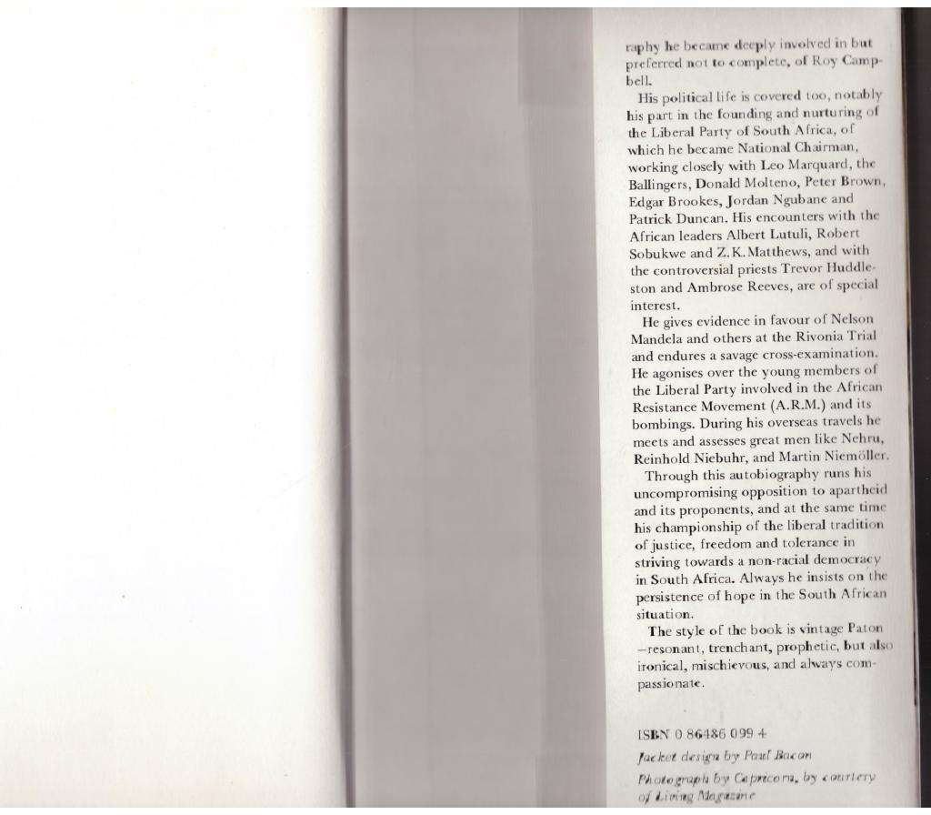 Journey Continued: An Autobiography  -- Alan Paton