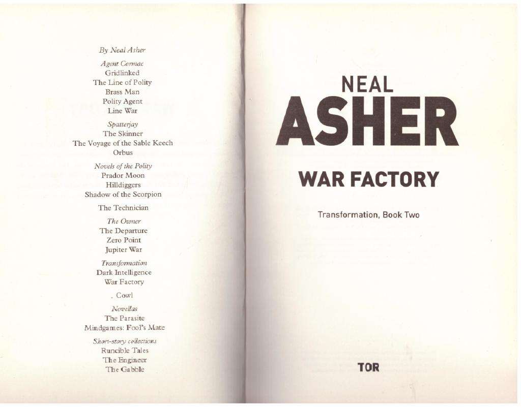 War Factory (Transformation #2) -- Neal Asher