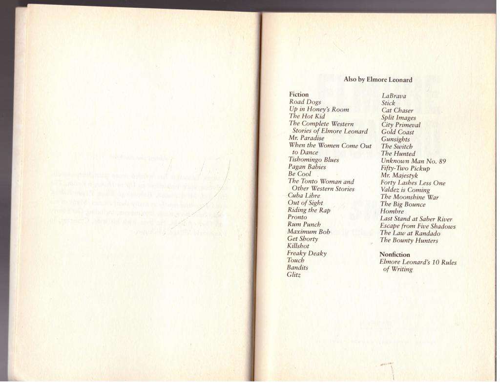 Swag: A Novel  --  Elmore Leonard