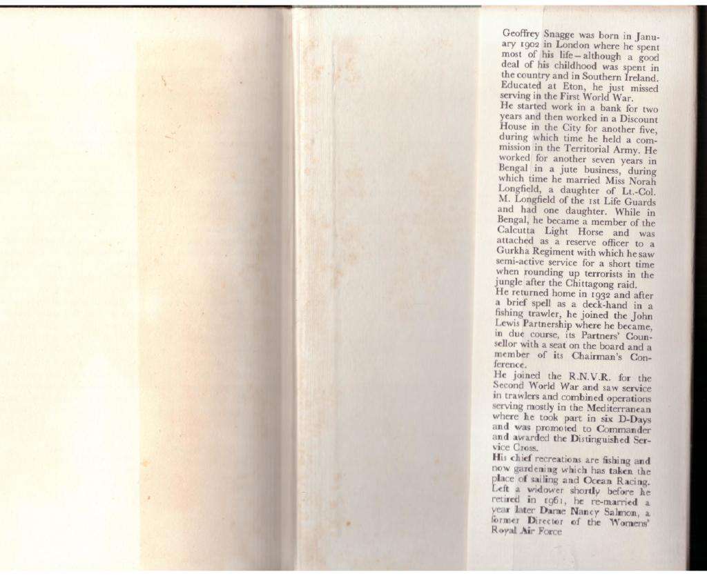 Letters from Longstock -- Geoffrey Snagge