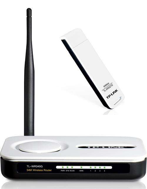 TP-Link 54Mbps Wireless Router + USB Adapter (WR340G)(WN321G)