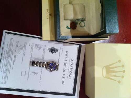 Men's Rolex Datejust with diamond dial. Mint boxed with papers