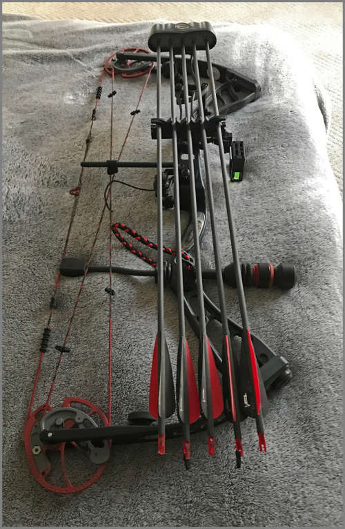 Elite Hunter Compound Bow Custom Cerakoted with all accesories