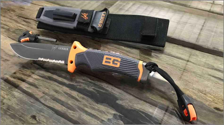 Gerber Bear Grylls Ultimate Survival Knife combo edge