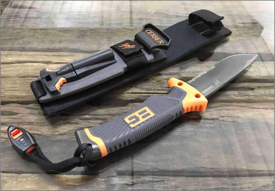 Gerber Bear Grylls Ultimate Survival Knife combo edge