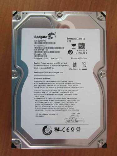 Seagate Barracuda 7200 1TB Desktop Hard Drive (HDD SATA)