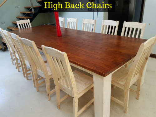 6 High Back Dining Chairs
