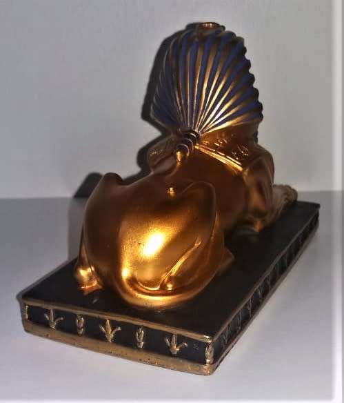 King Tut Sphinx - Amazing Detail - Made from Stone Resin - New with felt base 11 cm
