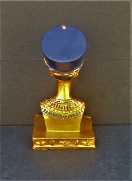 QUEEN NEFERTITI MINIATURE BUST - HAND PAINTED - STONE RESIN 92 cm