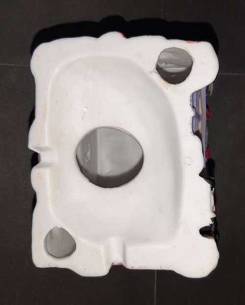 CHRISTMAS VILLAGE FIRE STATION PORCELAIN HOUSE