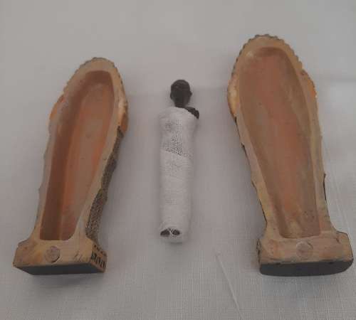 EGYPTIAN SARCOPHAGUS WITH MUMMY