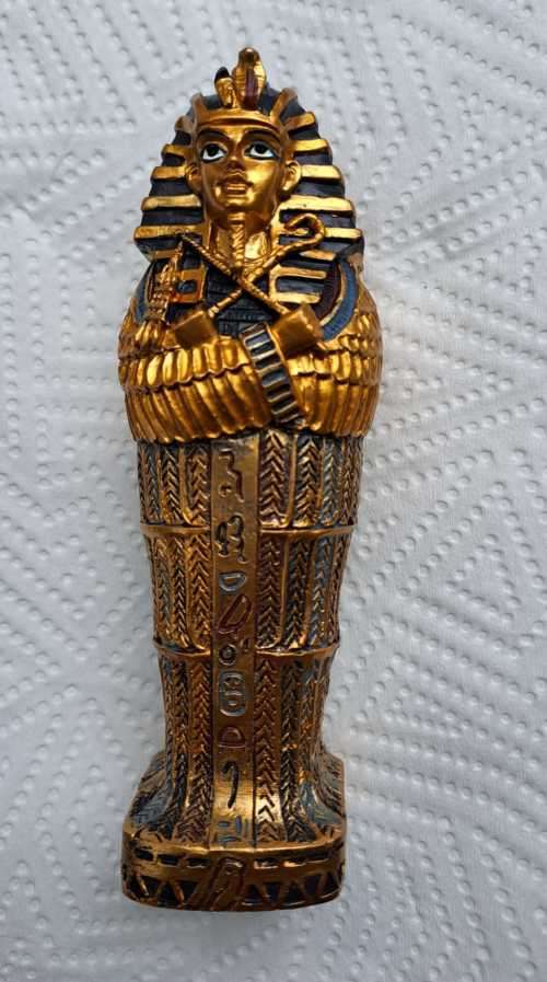 EGYPTIAN SARCOPHAGUS WITH MUMMY