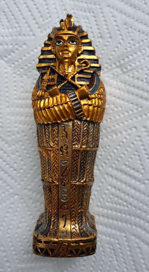 EGYPTIAN SARCOPHAGUS WITH MUMMY