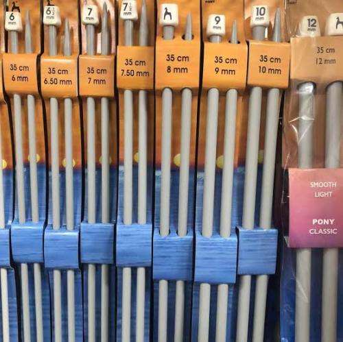 Pony Knitting Needles Single Ended