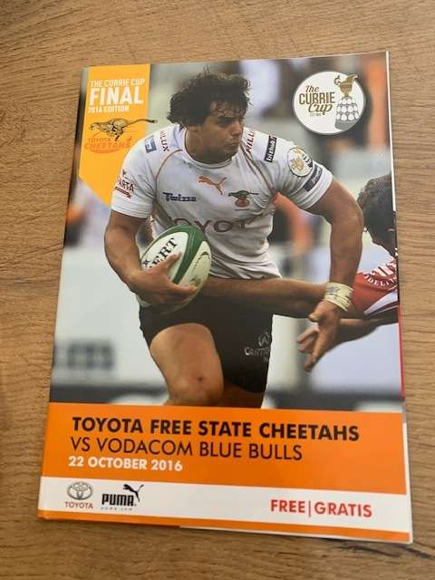 Rugby Programme - Currie Cup FINAL 2016 (Cheetahs vs Bulls)