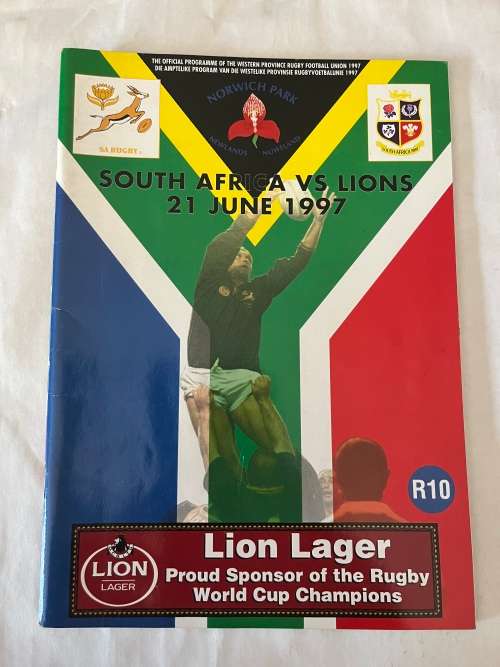 Rugby Programme - South-Africa vs British an Irish Lions 21/06/2022